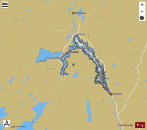 Ubergsvatnet depth contour Map - i-Boating App
