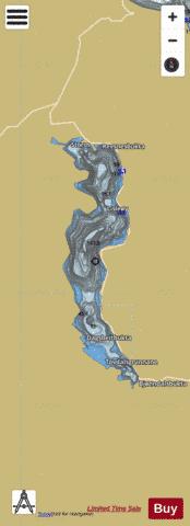 Nesvatn depth contour Map - i-Boating App