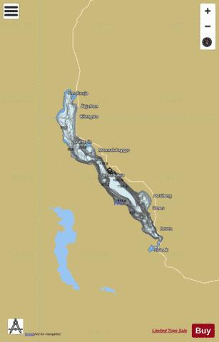 Fyresvatnet depth contour Map - i-Boating App