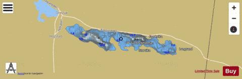 Vurrusjøen depth contour Map - i-Boating App