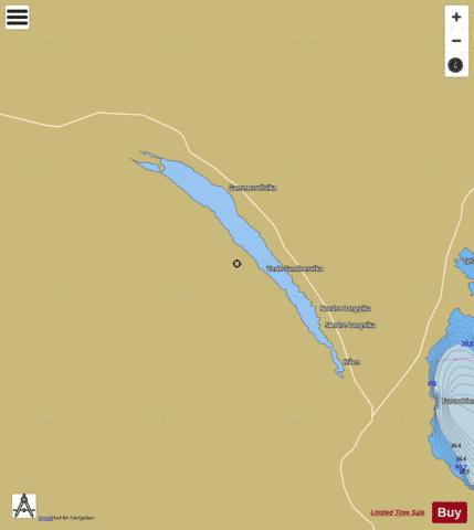 Langsjøen depth contour Map - i-Boating App