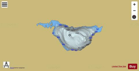 Svartavatnet depth contour Map - i-Boating App