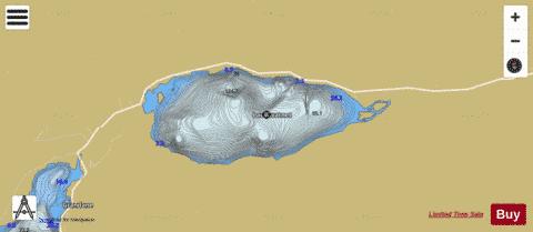 Lauvavatnet depth contour Map - i-Boating App