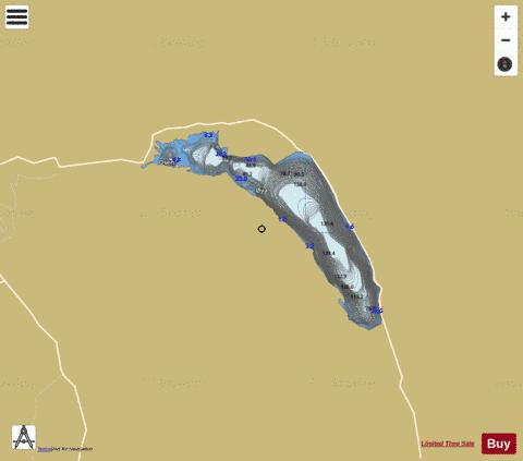 Sanddalsvatnet depth contour Map - i-Boating App