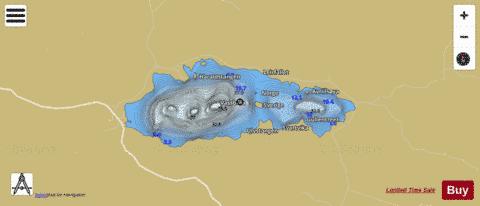 Vassbråa depth contour Map - i-Boating App