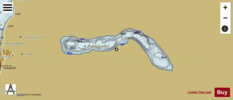 Ringedalsvatnet depth contour Map - i-Boating App