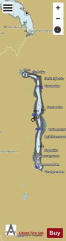 Eikesdalsvatnet depth contour Map - i-Boating App
