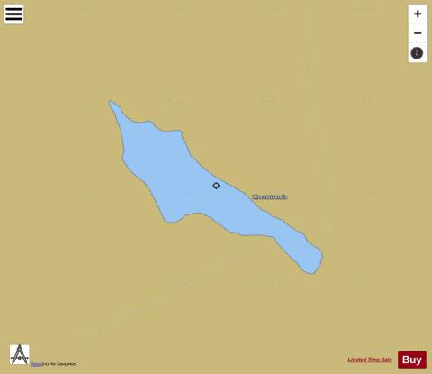 Risvatnet depth contour Map - i-Boating App