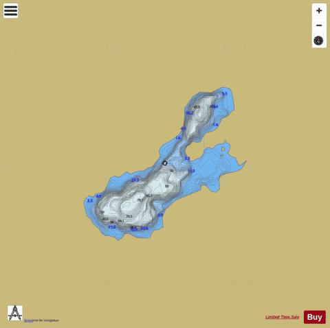 Grimsvatnet depth contour Map - i-Boating App