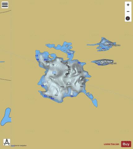 Skilbreida depth contour Map - i-Boating App