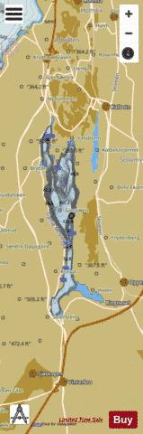 Gjersjøen depth contour Map - i-Boating App
