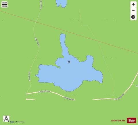 Lundebytjern depth contour Map - i-Boating App