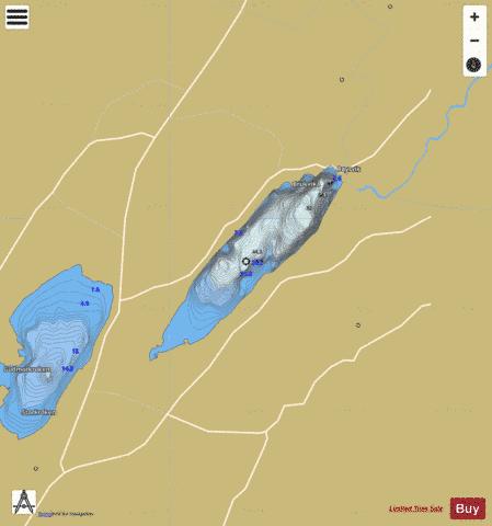Vallvatnet depth contour Map - i-Boating App