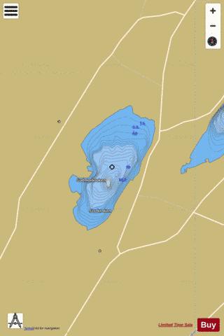 Kvitblikvatnet depth contour Map - i-Boating App