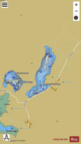 Farstadvatnet depth contour Map - i-Boating App