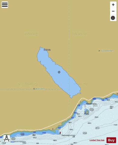 Ringvatnet depth contour Map - i-Boating App
