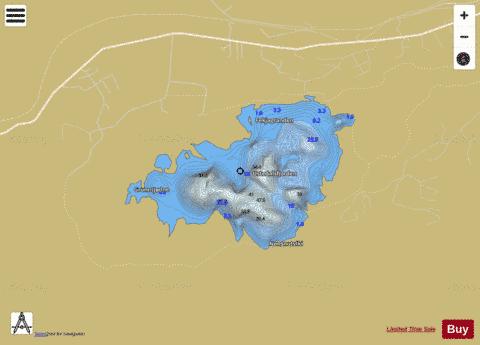 Ustedalsfjorden depth contour Map - i-Boating App