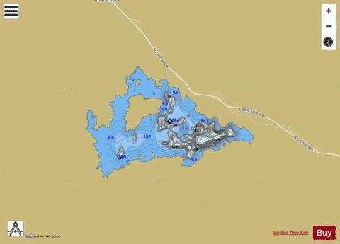 Kjelavatn depth contour Map - i-Boating App