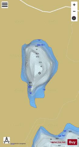 Aurstjørna depth contour Map - i-Boating App