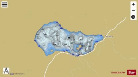 Heivatn depth contour Map - i-Boating App