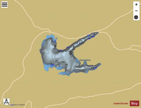 Gagnåsvatnet depth contour Map - i-Boating App