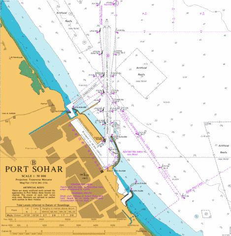 B  Port Sohar Marine Chart - Nautical Charts App