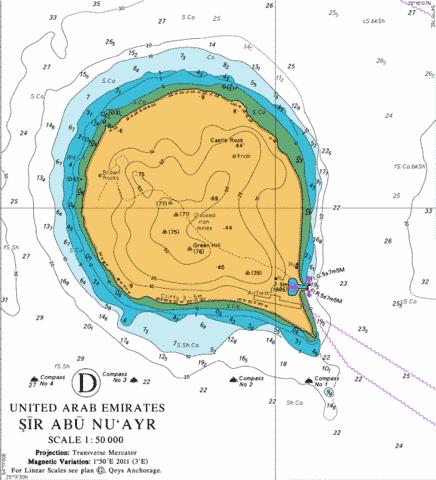 D Sir Abu Nu'ayr Marine Chart - Nautical Charts App