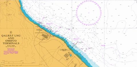 E Qalhat LNG and OMIFCO Terminals Marine Chart - Nautical Charts App