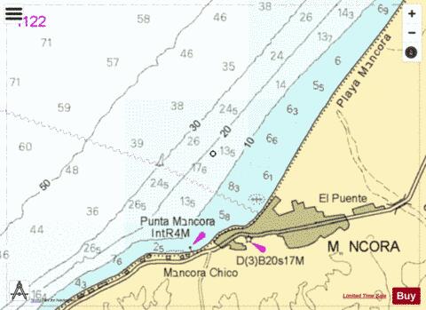 CALETA MANCORA Marine Chart - Nautical Charts App
