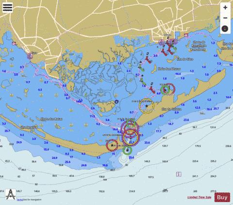 Approaches to Faro and Olhao Marine Chart - Nautical Charts App