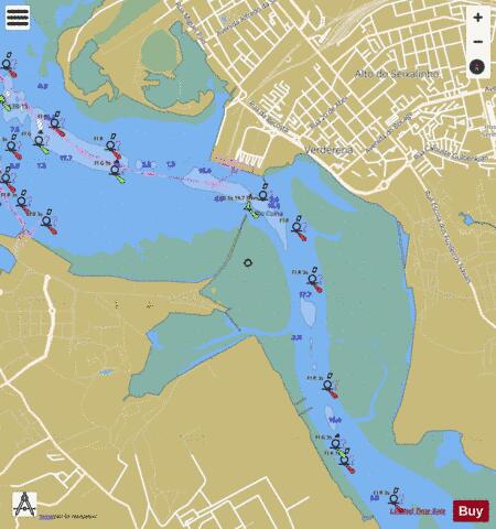 A Azinheira Marine Chart - Nautical Charts App