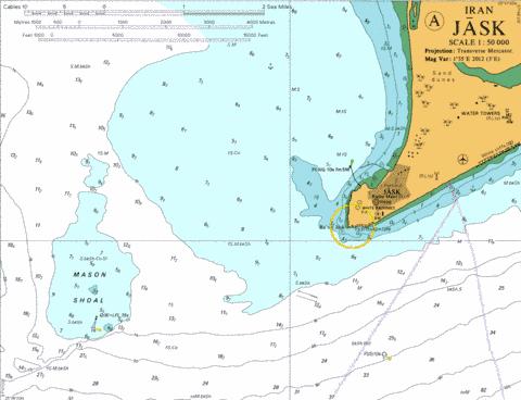 A Jask Marine Chart - Nautical Charts App