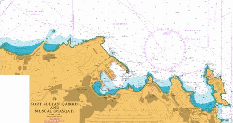 B Port Sultan Qaboos and Muscat (Masqat) Marine Chart - Nautical Charts App