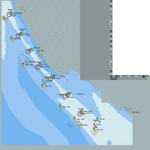 Iran - Khowr-e- Musa - The Bar Marine Chart - Nautical Charts App