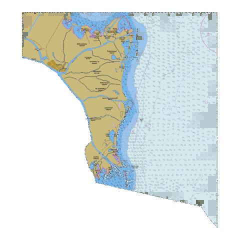 Approaches to Mouthes of Danube Delta  Marine Chart - Nautical Charts App