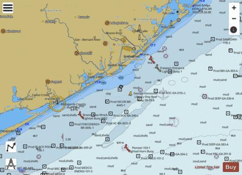 SAN LUIS PASS TO EAST MATAGORDA BAY Marine Chart - Nautical Charts App