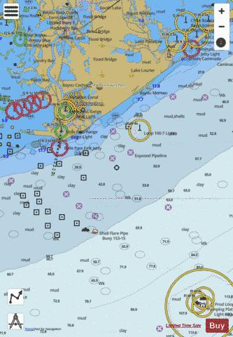 PORT FOURCHON AND APPROACHES Marine Chart - Nautical Charts App