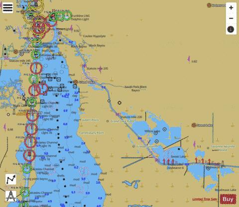 CALCASIEU LAKE Marine Chart - Nautical Charts App