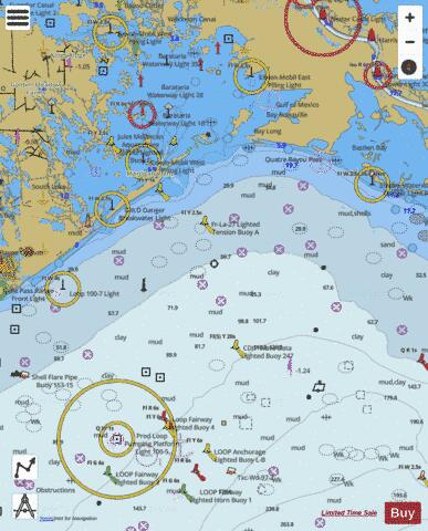 BARATARIA BAY AND APPROACHES Marine Chart - Nautical Charts App