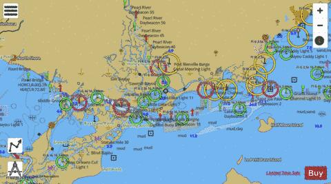 WAVELAND TO CATAHOULA BAY Marine Chart - Nautical Charts App