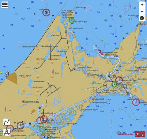 WAVELAND TO CATAHOULA BAY Marine Chart - Nautical Charts App