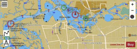 DAUPHIN ISL TO DOG KEYS PASS PASCAGOULA RVR EXT Marine Chart - Nautical Charts App
