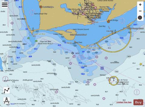 APALACHICOLA BAY TO CAPE SAN BLAS Marine Chart - Nautical Charts App