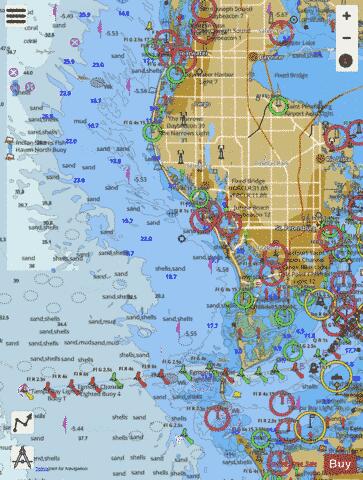 TAMPA BAY - PORT RICHEY TAMPA BAY - CLEARWATER HBR Marine Chart - Nautical Charts App