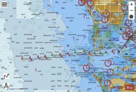 TAMPA BAY ENTRANCE Marine Chart - Nautical Charts App