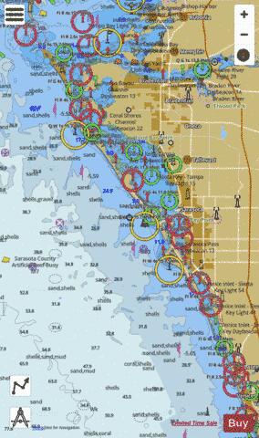 TAMPA BAY TO BLACKBURN BAY Marine Chart - Nautical Charts App