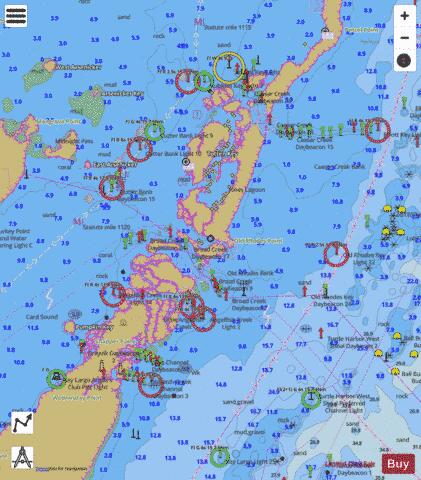 MIAMI TO MARATHON AND FLORIDA BAY PAGE B INSET 3 Marine Chart - Nautical Charts App