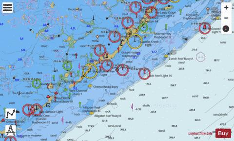 MIAMI TO MARATHON AND FLORIDA BAY PAGE E Marine Chart - Nautical Charts App
