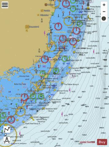 FOWEY ROCKS TO ALLIGATOR REEF Marine Chart - Nautical Charts App