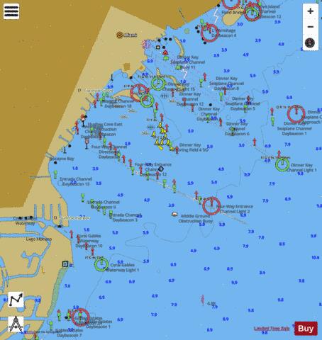 INTRACOASTAL WATERWAY WEST PALM BEACH TO MIAMI Marine Chart - Nautical Charts App